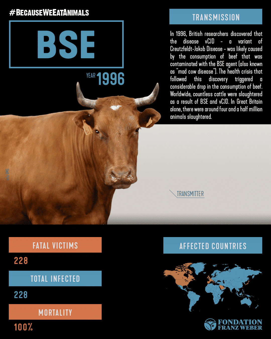 Fondation Franz Weber | #BecauseWeEatAnimals: BSE − Variant Creutzfeldt ...